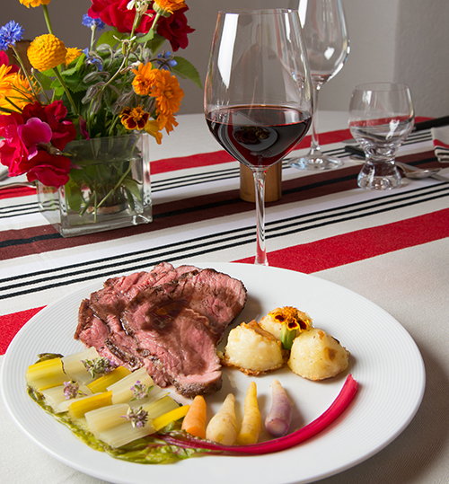 Roastbeef from Hérens with a shiraz sauce